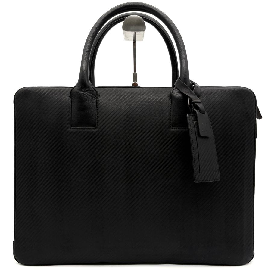 【美品】dunhill メッセンジャーバッグ ビジネスバッグ オールレザー 黒 ダンヒル dunhill シャーシ ビジネスバッグ ブリーフケース ブラック