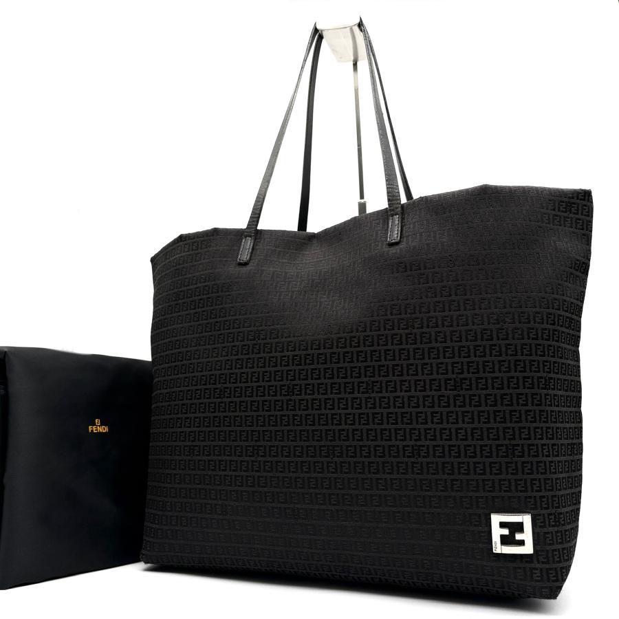 FENDI トートバック ショルダーバッグ ズッカ柄 白×紺 フェンディ FENDI ズッカ ズッキーノ トートバッグ ショルダーバッグ