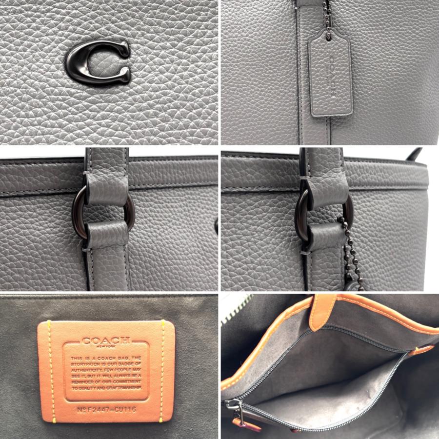 未使用級 コーチ COACH ゴッサム ジップトート ビジネスバッグ Cロゴ