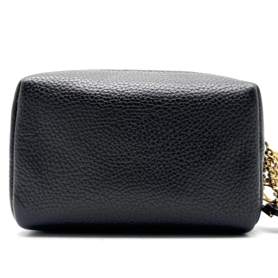 COACH コーチ ボディバッグ レザー 黒 美品 ペットボトル収納可 COACH コーチ レキシー 恐竜 ポーチ ペブルドレザー ブラック グリーン