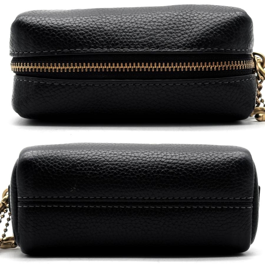 未使用 Coach コーチ　レザー　ケース 中古・古着通販】COACH (コーチ) レザーショルダーバッグ ブラック