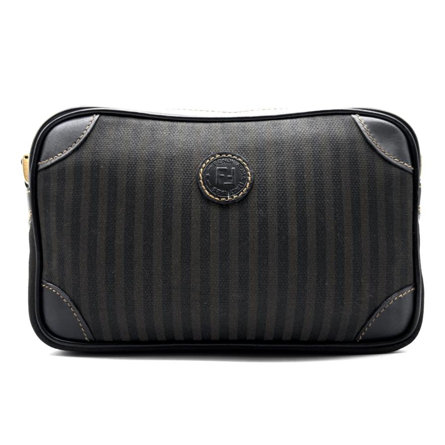 フェンディ FENDI ペカン ショルダーバッグ カメラバッグ PVC レザー
