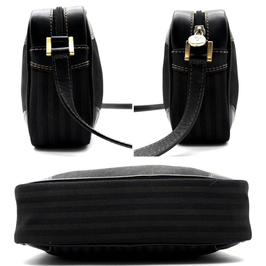 フェンディ FENDI ペカン ショルダーバッグ カメラバッグ PVC レザー