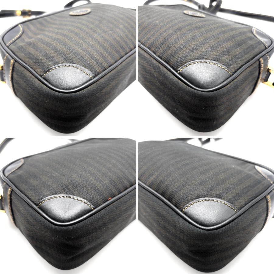 フェンディ FENDI ペカン ショルダーバッグ カメラバッグ PVC レザー