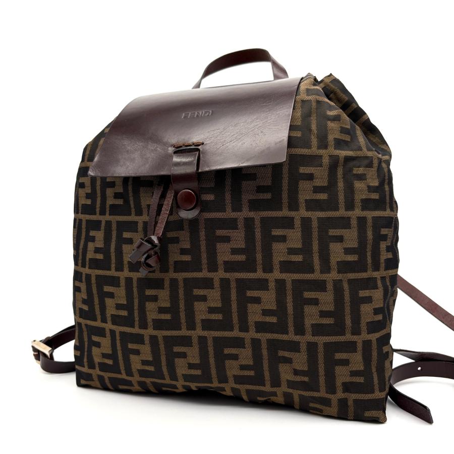 フェンディ FENDI ズッカ リュック バックパック デイパック 巾着