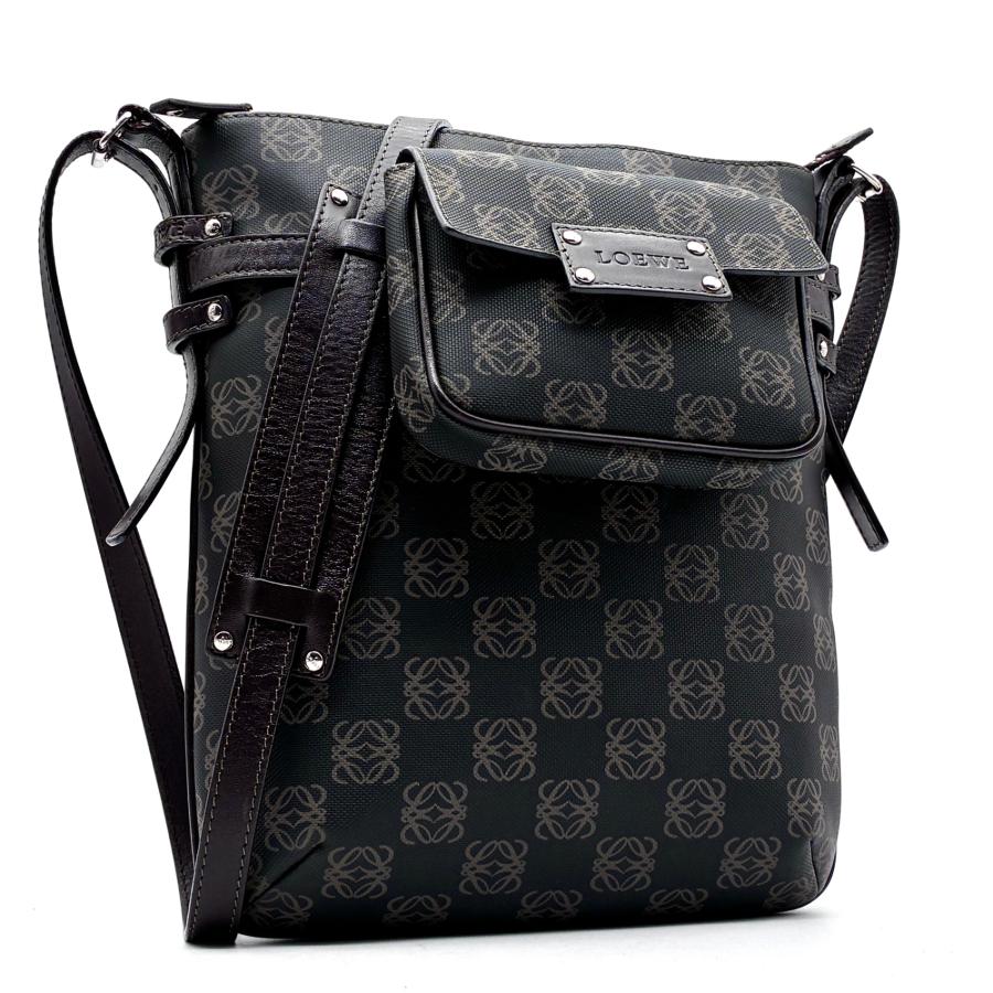 美品 ロエベ LOEWE ショルダーバッグ リピート アナグラム ポーチ付