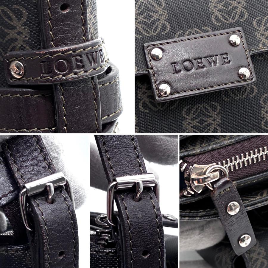 美品 ロエベ LOEWE ショルダーバッグ リピート アナグラム ポーチ付