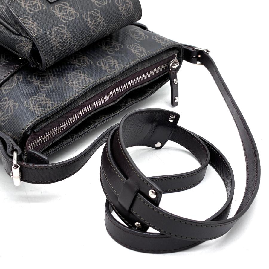 美品 ロエベ LOEWE ショルダーバッグ リピート アナグラム ポーチ付