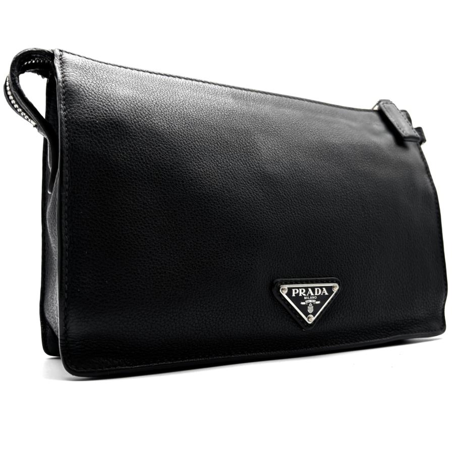 PRADA プラダ クラッチバッグ セカンドバッグ ヴィッテロシティ 三角