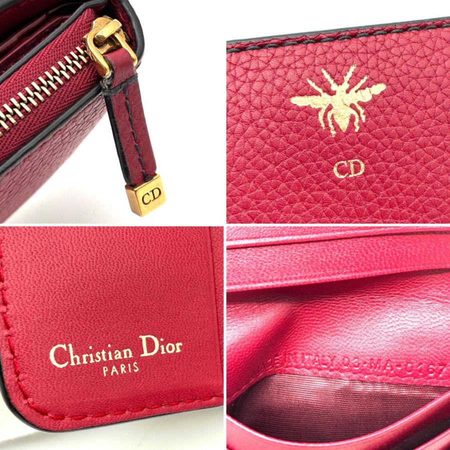 Christian Dior クリスチャン ディオール Bee ビー 蜂 二つ折り財布