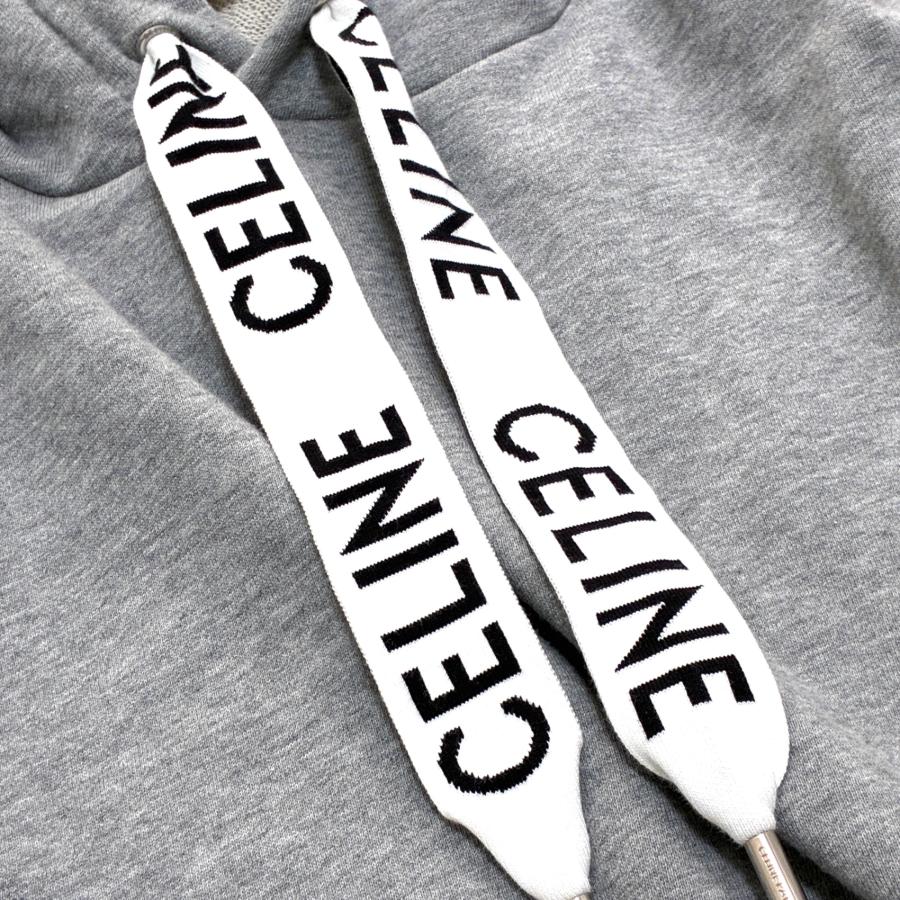 CELINE セリーヌ ロゴ ドローコード パーカー フーディー プルオーバー