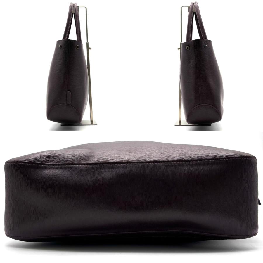 LONGCHAMP ロンシャン ロゾ トートバッグ レザー 本革 ダークパープル