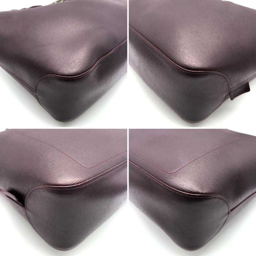 LONGCHAMP ロンシャン ロゾ トートバッグ レザー 本革 ダークパープル