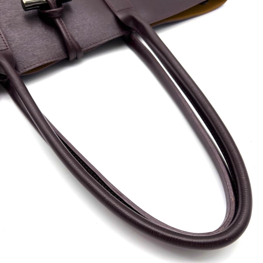 LONGCHAMP ロンシャン ロゾ トートバッグ レザー 本革 ダークパープル