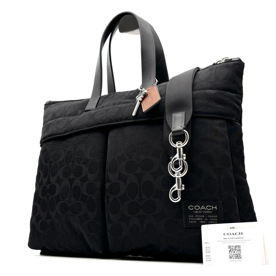 コーチ COACH ルカ ブリーフ シグネチャー 2way ビジネス バッグ