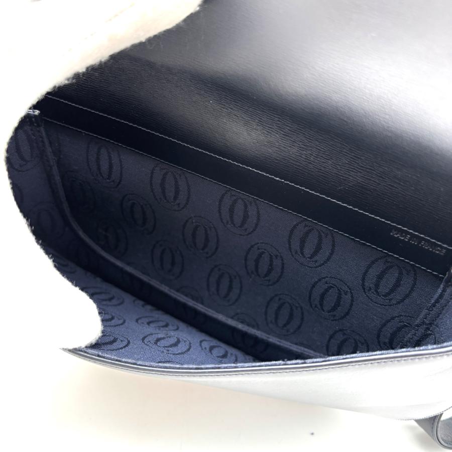 カルティエ Cartier サファイアライン ショルダーバッグ 丸型 ラウンド