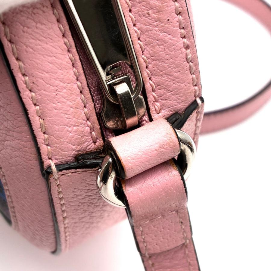 GUCCI グッチ GGサイケデリック ショルダーバッグ ラウンド 丸型 PVC レザー マルチカラー ピンク 星 スター 春 夏 お出かけ デート 旅行 希少デザイン 極美品