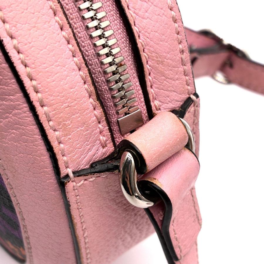 GUCCI グッチ GGサイケデリック ショルダーバッグ ラウンド 丸型 PVC レザー マルチカラー ピンク 星 スター 春 夏 お出かけ デート 旅行 希少デザイン 極美品