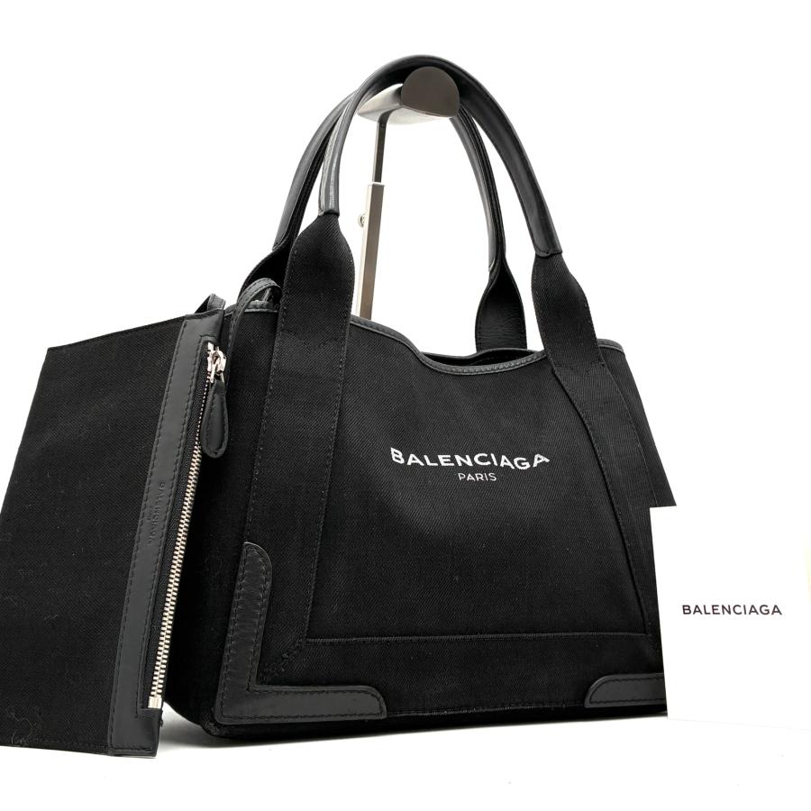 BALENCIAGA バレンシアガ ネイビーカバス S トートバッグ ハンドバッグ