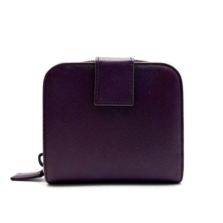 プラダ PRADA サフィアーノ 二つ折り財布 ラウンドファスナー 三角ロゴ