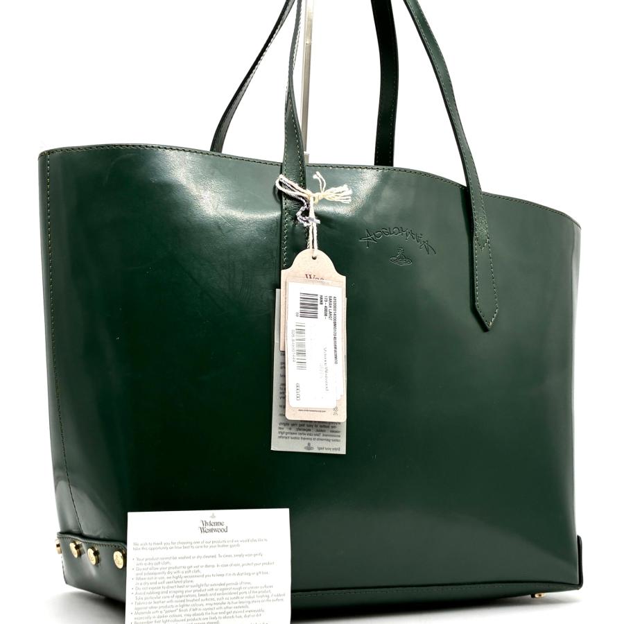 Vivienne Westwood トートバッグ カーキ　大きめ　旅行にも ヴィヴィアンウエストウッド Vivienne Westwood トート バッグ