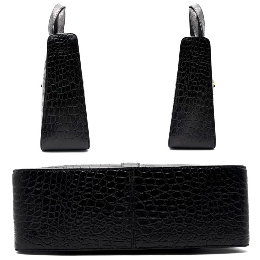 フェラガモ Salvatore Ferragamo クロコ型押し ロゴ金具 2way