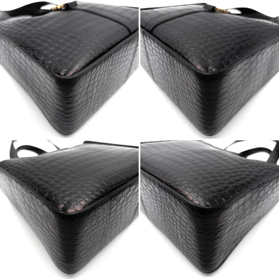 フェラガモ Salvatore Ferragamo クロコ型押し ロゴ金具 2way