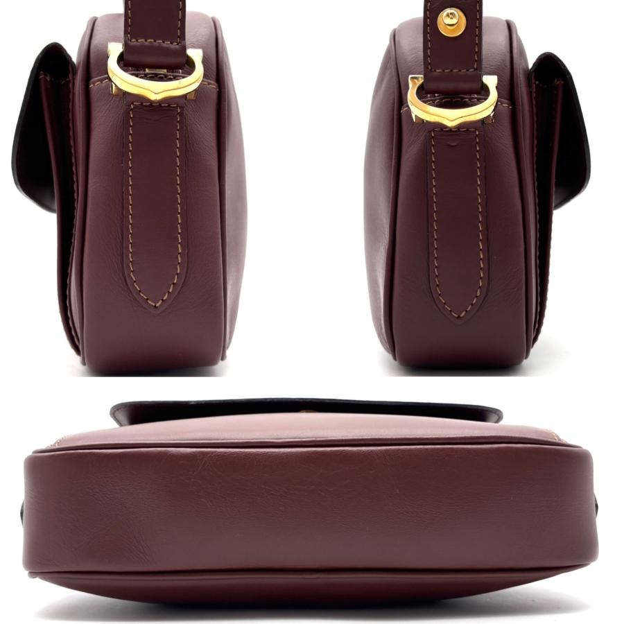 Cartier カルティエ マストライン ショルダーバッグ レザー ボルドー