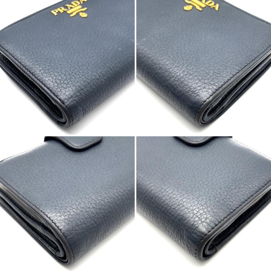 PRADA プラダ ヴィッテロフェニックス 二つ折り財布 L字ファスナー