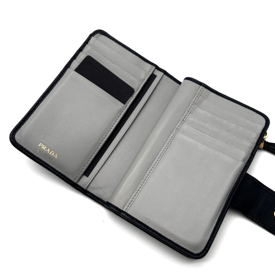PRADA プラダ ヴィッテロフェニックス 二つ折り財布 L字ファスナー