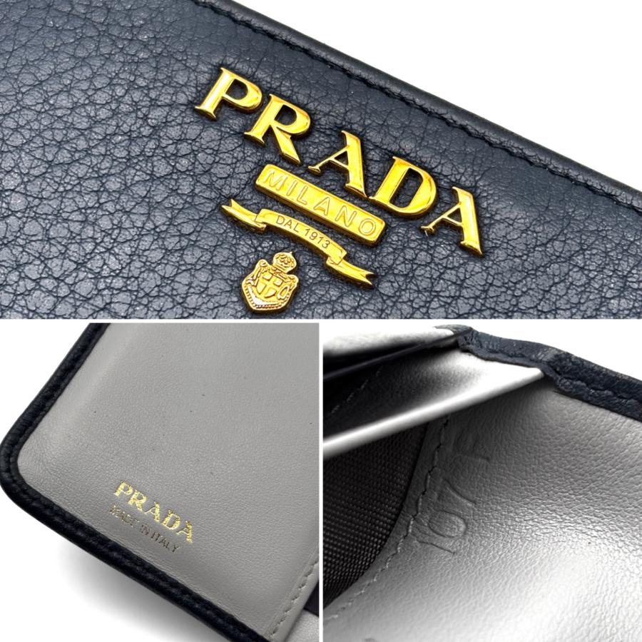 PRADA プラダ ヴィッテロフェニックス 二つ折り財布 L字ファスナー