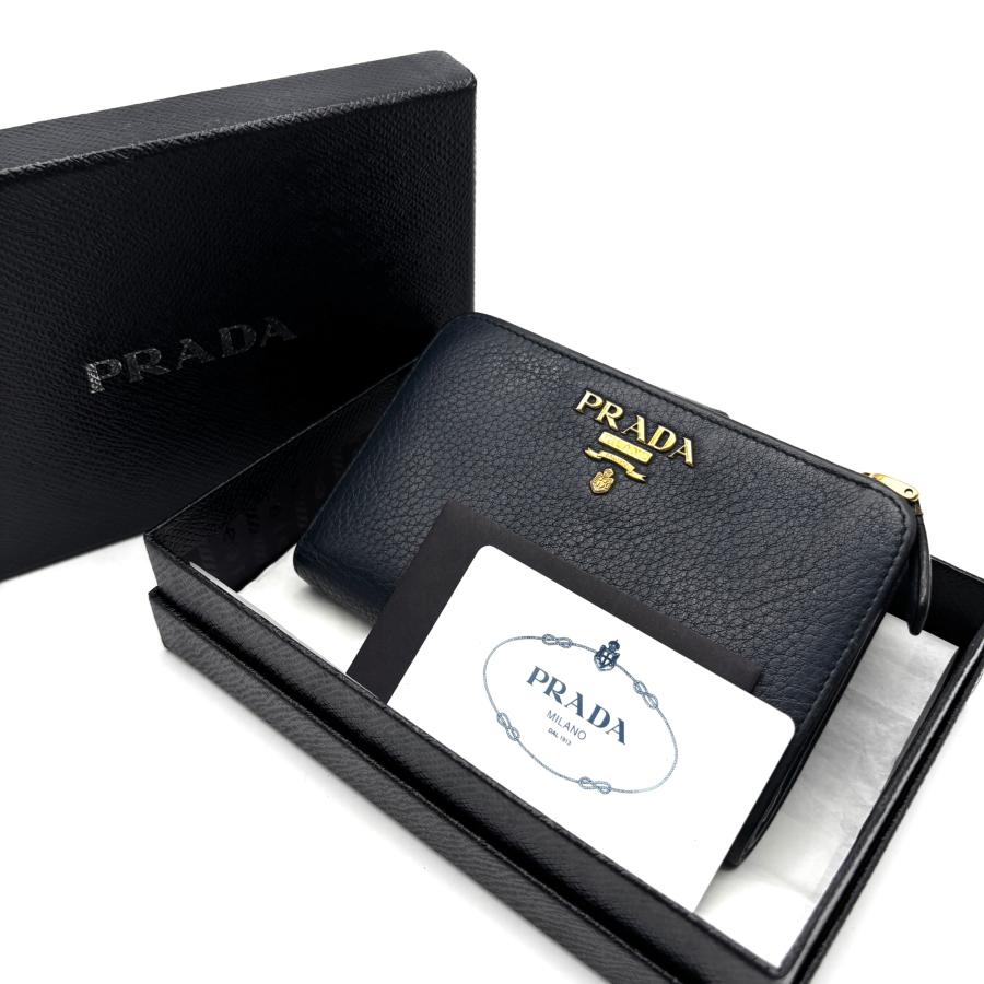 PRADA プラダ ヴィッテロフェニックス 二つ折り財布 L字ファスナー