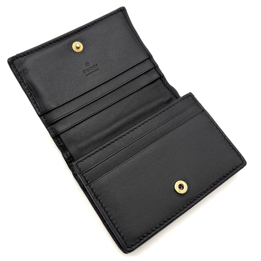 グッチ GUCCI ビー Bee 蜂 二つ折り財布 コンパクトウォレット レザー