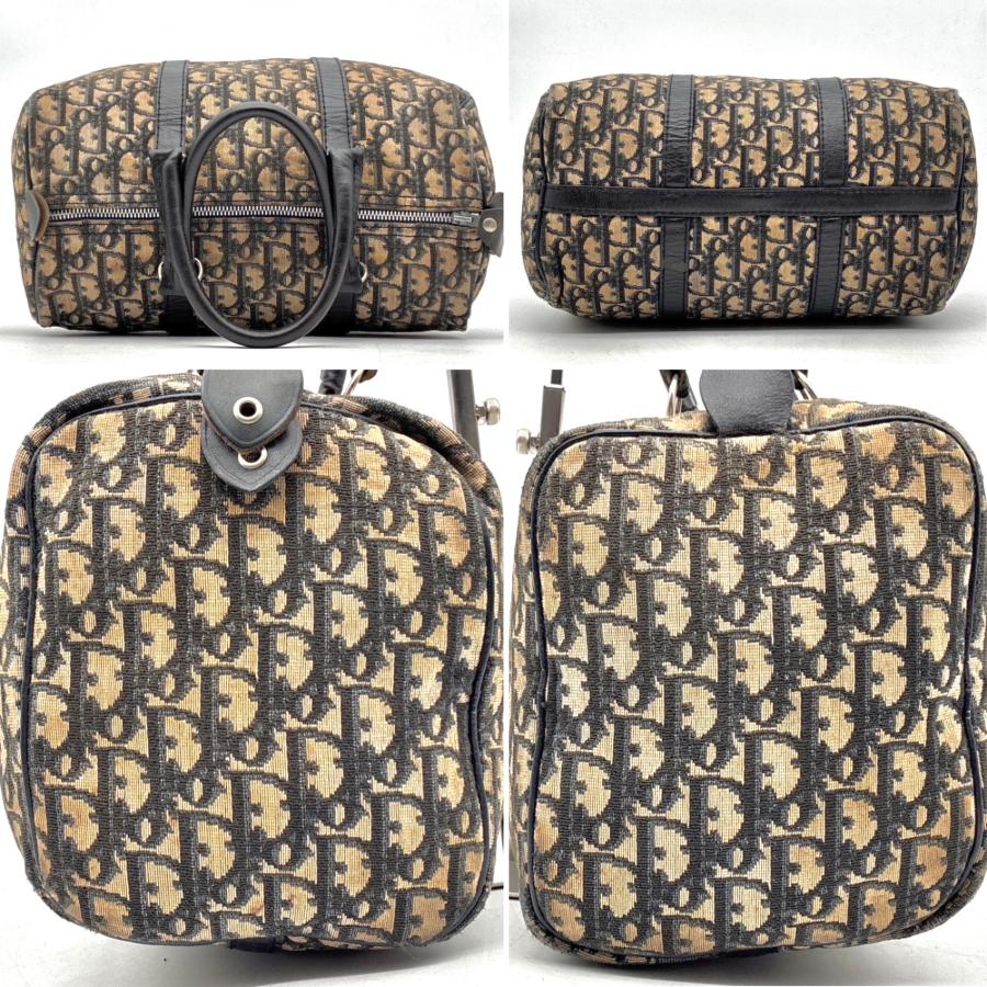ディオール Christian Dior トロッター ボストンバッグ ミニボストン