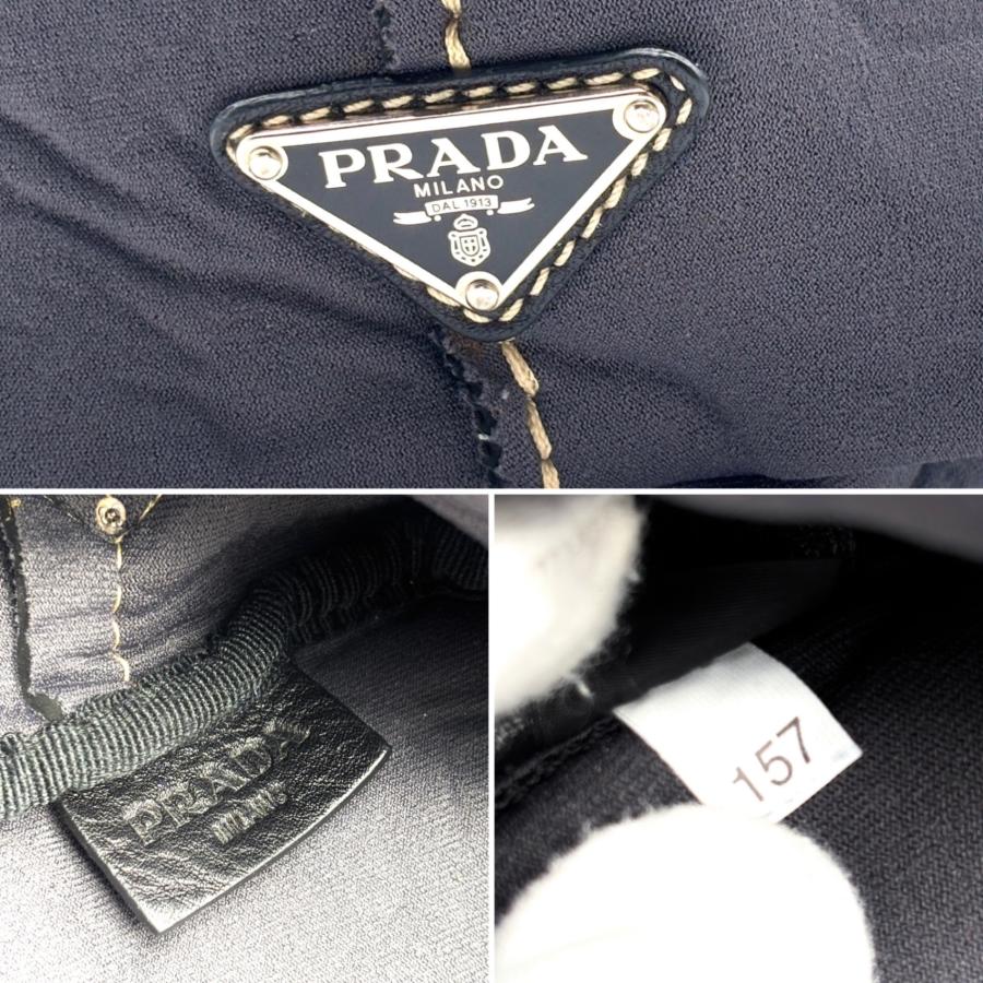 プラダ PRADA トートバッグ ネオプレン ロゴプリント 三角ロゴプレート