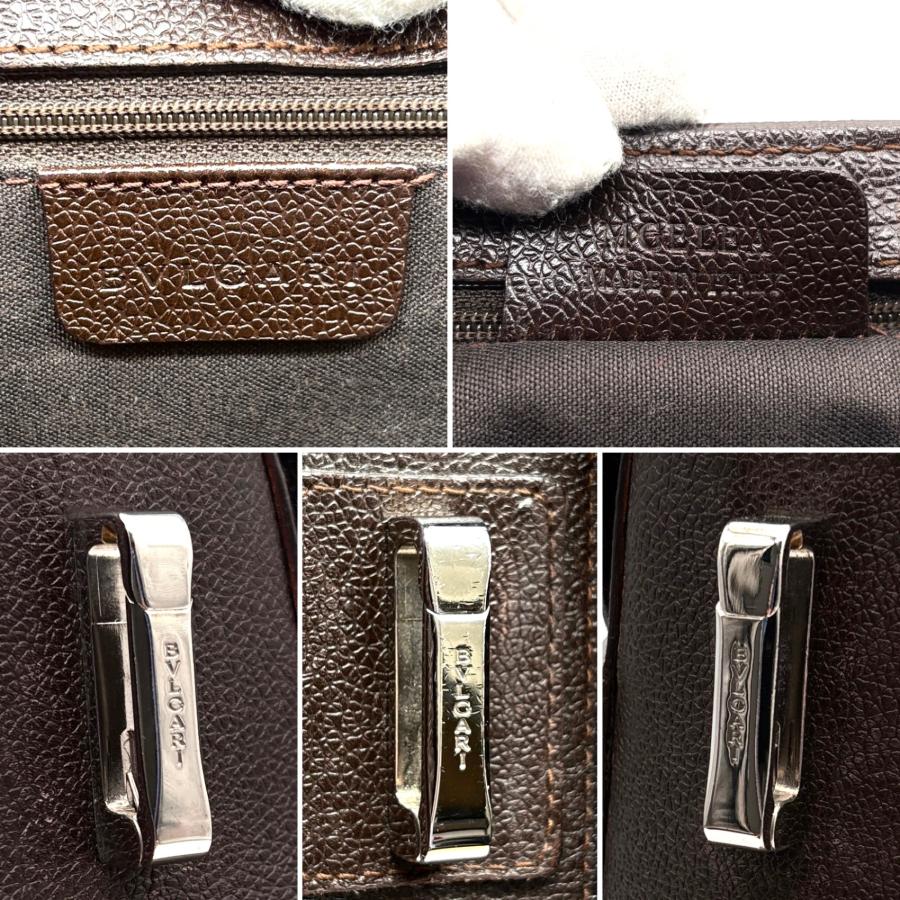 美品 ブルガリ BVLGARI メッセンジャー ビジネスバッグ ダブルポケット
