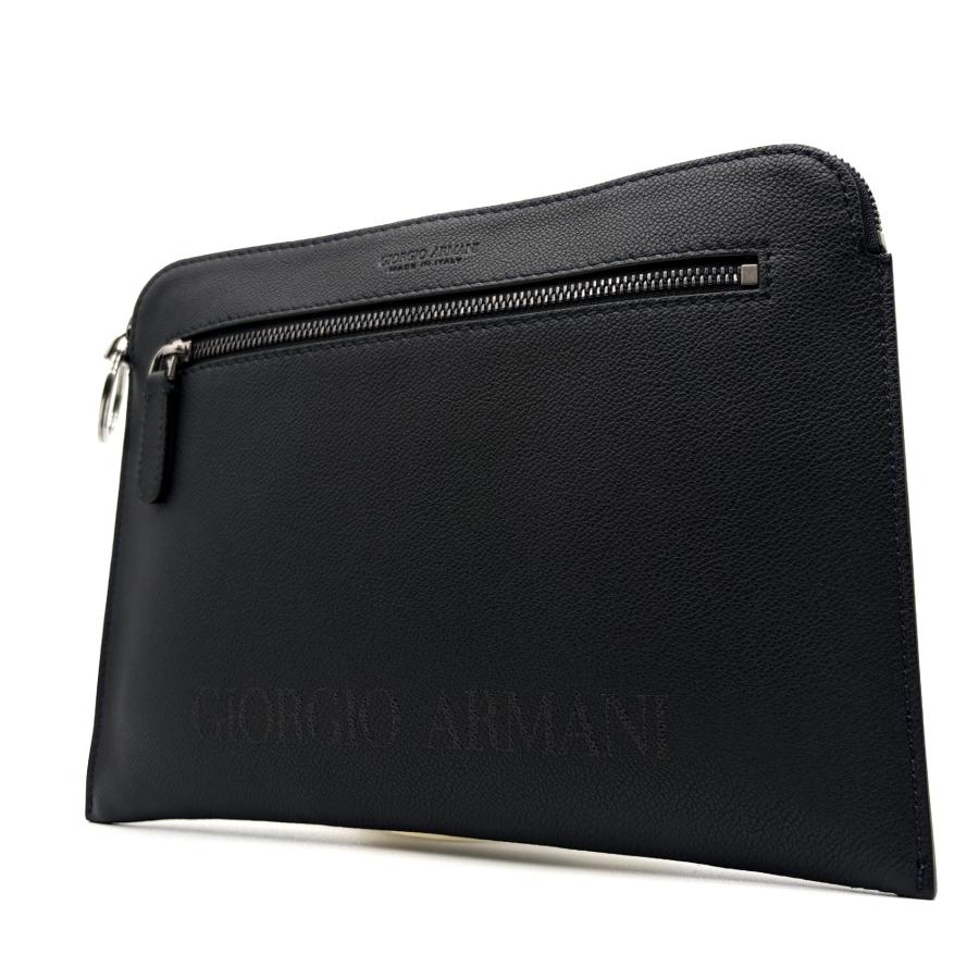 新品ジョルジオ アルマーニ レザー クラッチバッグ ビジネスバッグ 書類鞄 箱付 ジョルジオアルマーニ GIORGIO ARMANI クラッチバッグ セカンドバッグ