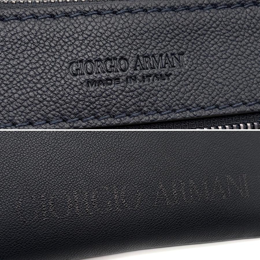 新品ジョルジオ アルマーニ レザー クラッチバッグ ビジネスバッグ 書類鞄 箱付 ジョルジオアルマーニ GIORGIO ARMANI クラッチバッグ セカンドバッグ