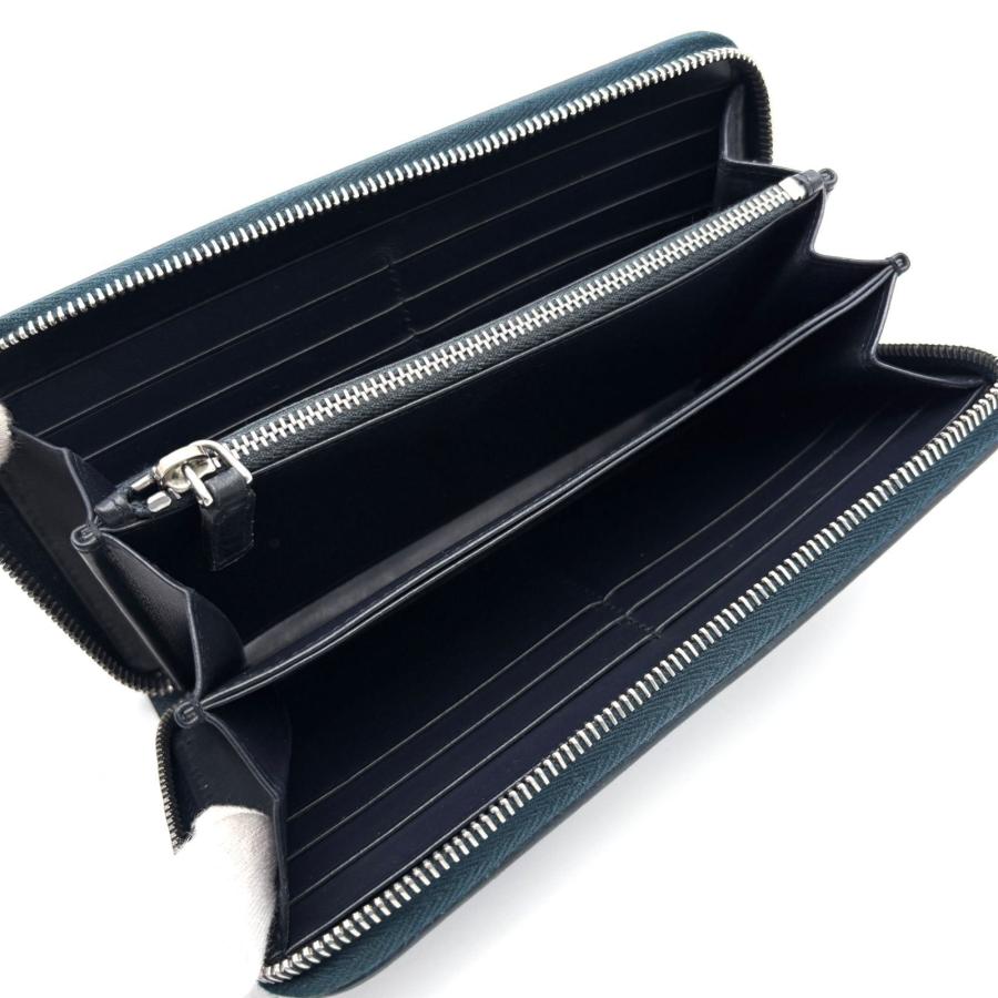PRADA プラダ サフィアーノ ロゴプリント ラウンドファスナー 長財布 レザー ネイビー 紺 ウォレット カードケース 小銭入れ 大容量 旅行 ギフト 希少
