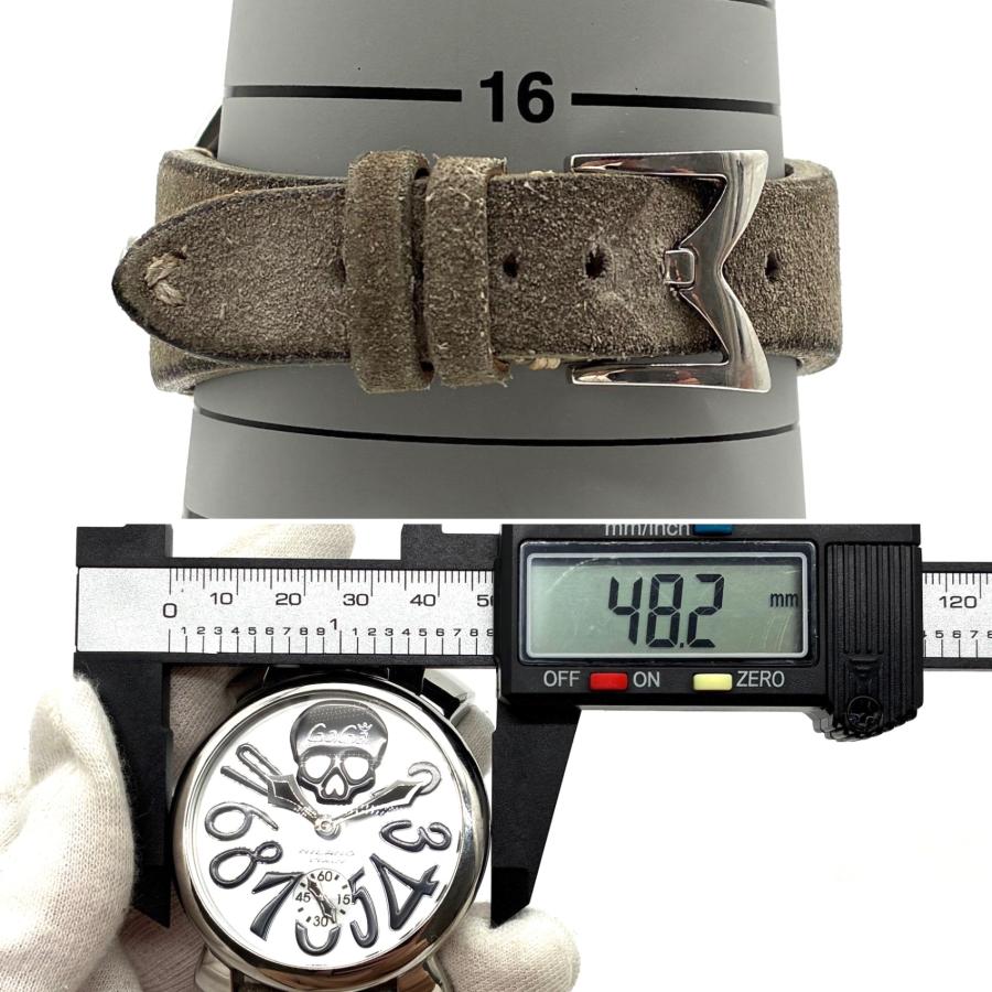 GaGa MILANO ガガミラノ マヌアーレ48 手巻き 箱・保証書付 現状品 GaGa MILANO（ガガミラノ） GaGa MILANO 5011.09S マヌアーレ48 手巻き
