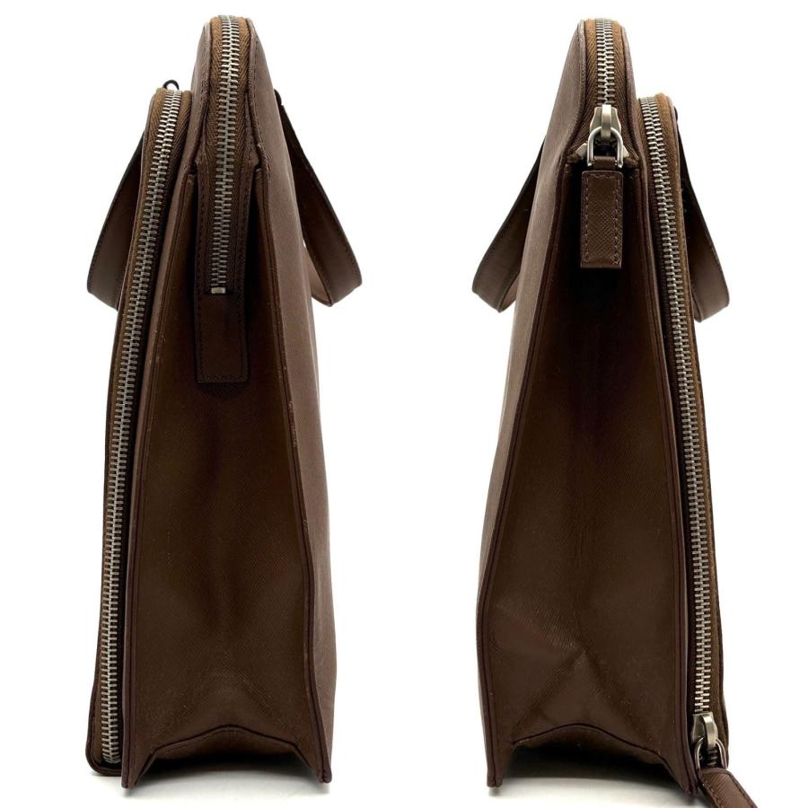 C632/PRADA プラダ ビジネスバッグ ブリーフケース 茶 レザー C632/PRADA プラダ ビジネスバッグ ブリーフケース 茶 レザー 【公式通販】