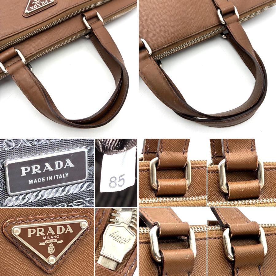 C632/PRADA プラダ ビジネスバッグ ブリーフケース 茶 レザー C632/PRADA プラダ ビジネスバッグ ブリーフケース 茶 レザー 【公式通販】