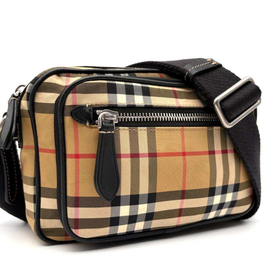 美品 バーバリー BURBERRY ノバチェック カメラバッグ ショルダー