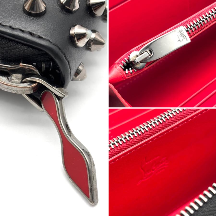美品 クリスチャンルブタン Christian Louboutin パネトーネ 長財布