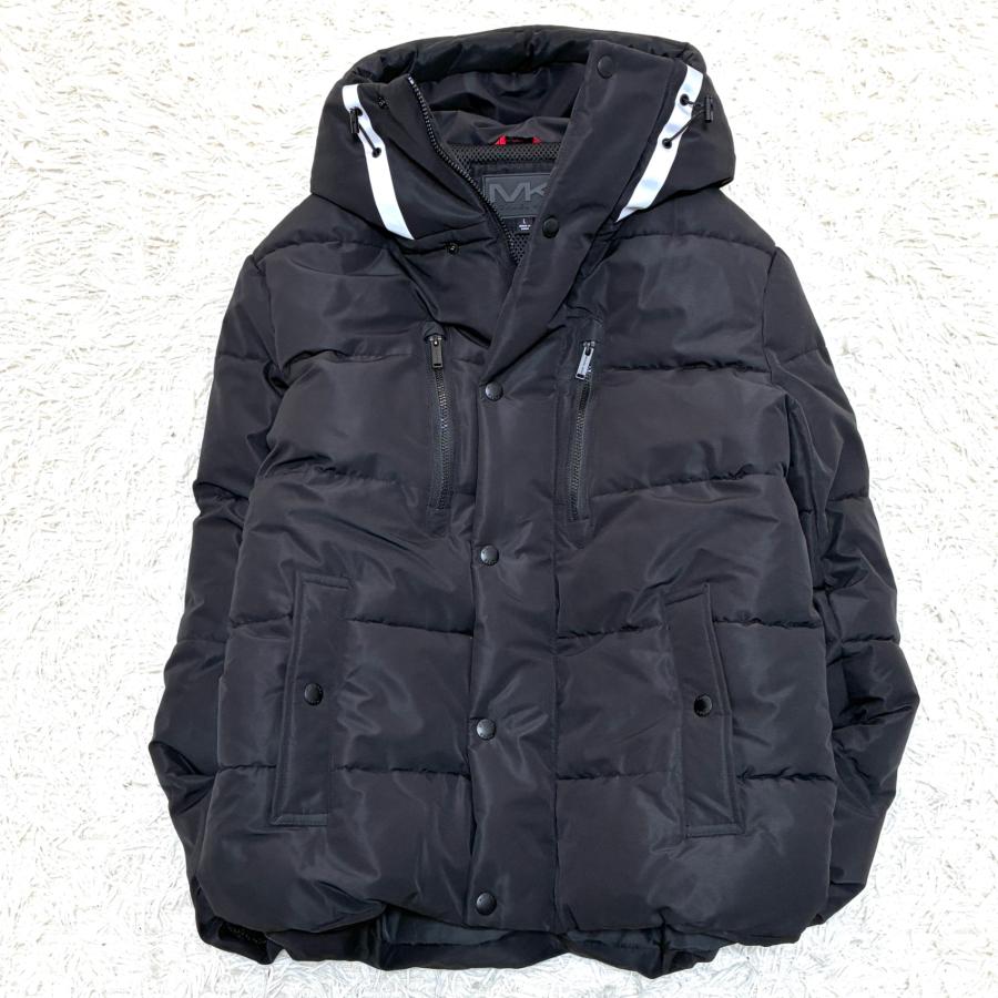 マイケルコース ダウンコート MICHEAL KORS メンズ 未使用級 Michael Kors マイケルコース ダウンジャケット MK 腕ロゴ 肉