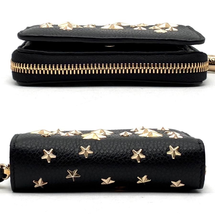 ジミーチュウ JIMMY CHOO スタースタッズ 二つ折り財布 ラウンド