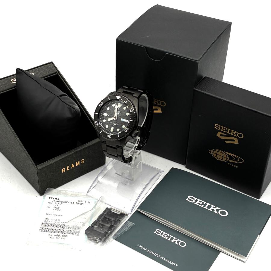 SEIKO セイコー メンズ 腕時計 BEAMS コラボ スケルトン シースルー 