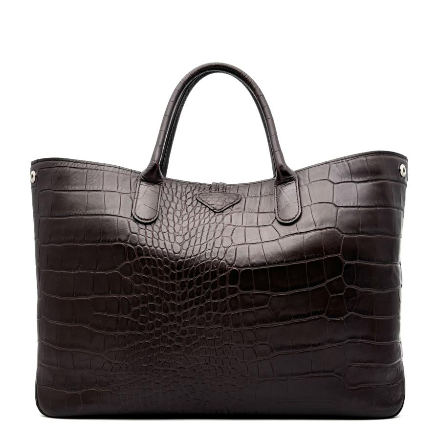 ロンシャン LONGCHAMP ロゾ トートバッグ ハンドバッグ クロコ型押し