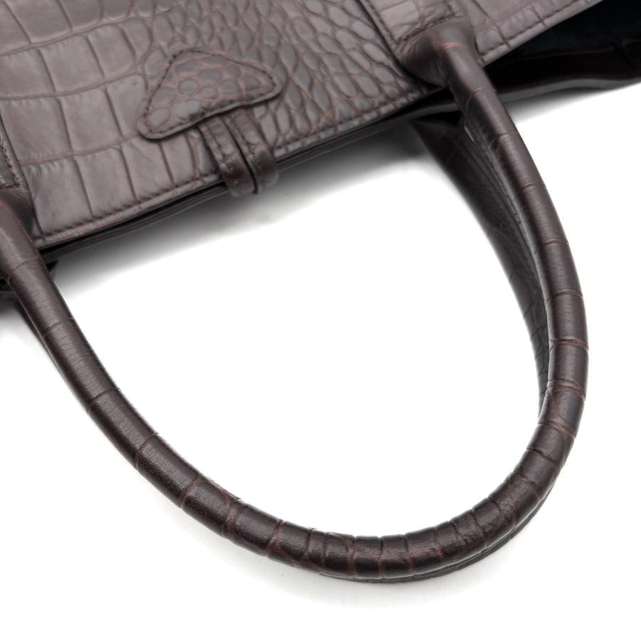 ロンシャン LONGCHAMP ロゾ トートバッグ ハンドバッグ クロコ型押し
