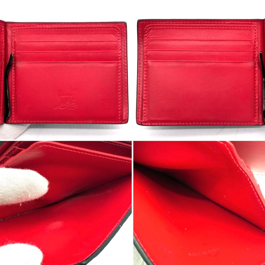 美品】クリスチャン ルブタン Christian Louboutin マネークリップ 二